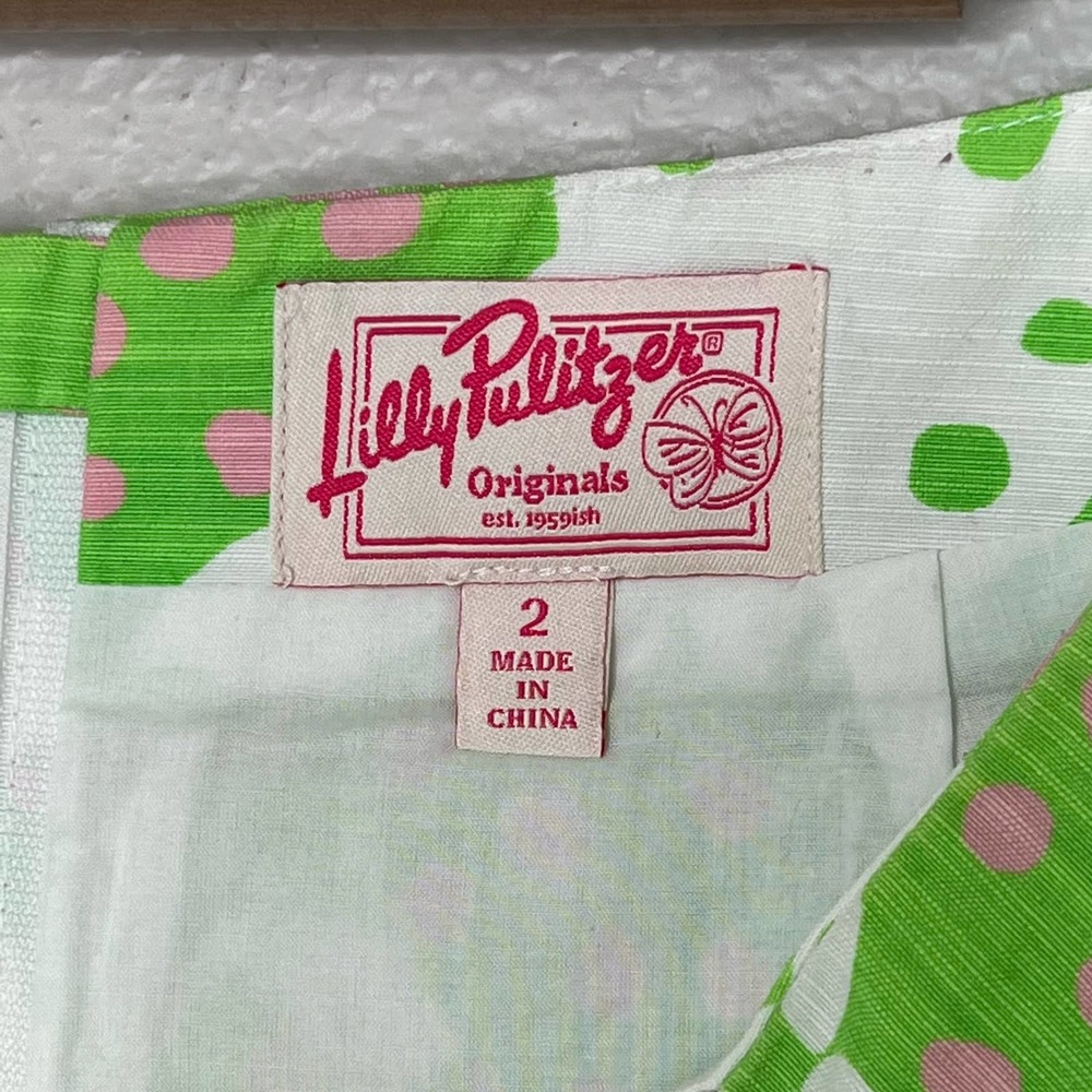 ❌SOLD❌ Lily Pulitzer Not So Crabby Crab Print Mini Skirt Women's 2 - Picture 3 of 4
